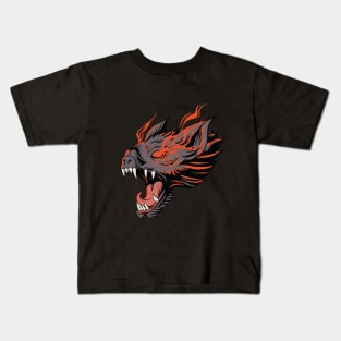 bats fire Kids T-Shirt